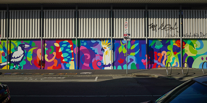 Public Art work by Decoy titled Birds of Balaclava